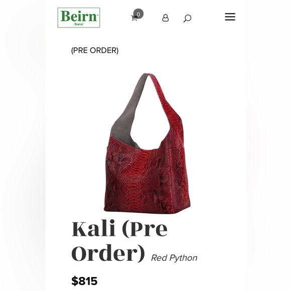 Beirn Genuine Yellow Python Bag - Picture 7 of 8